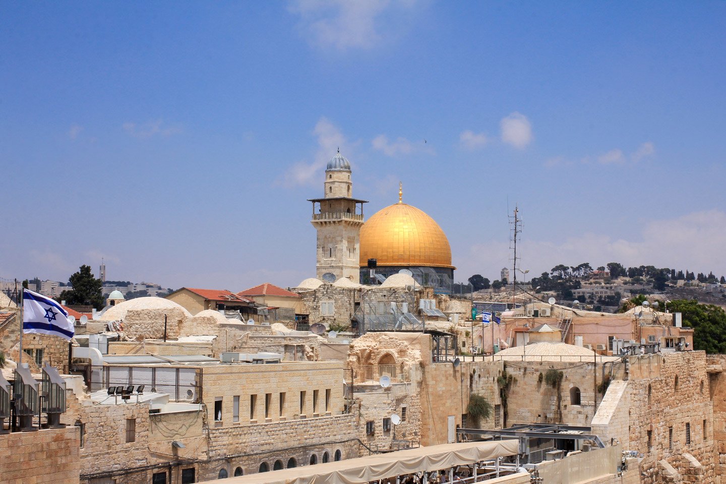 Vista de los techos de Jerusalem.