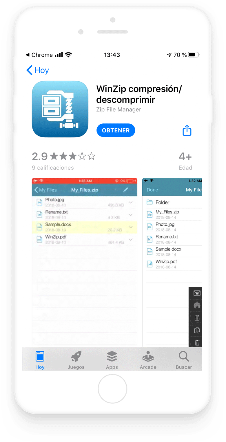 Paso 3, Descomprimir archivos
