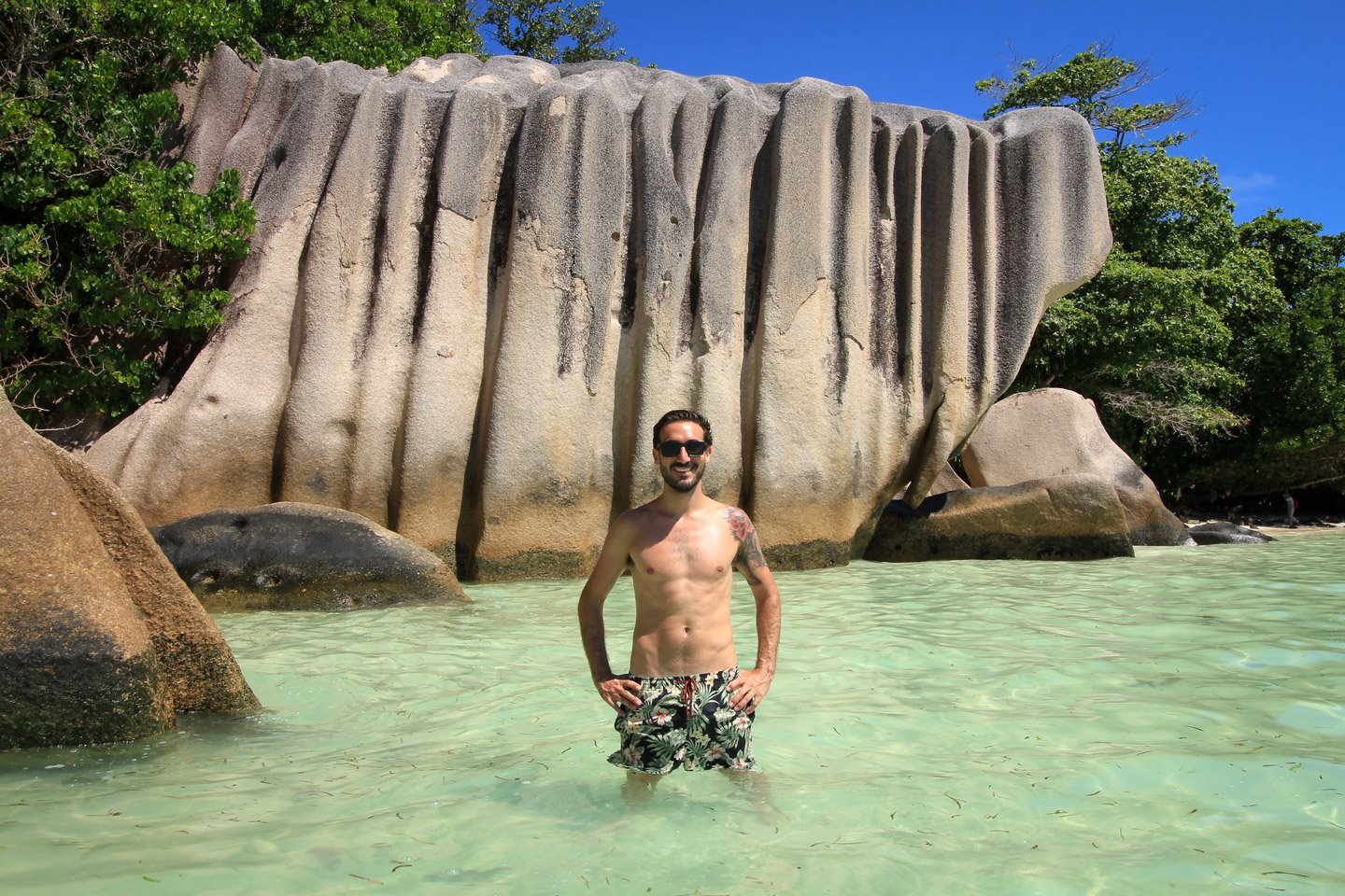 Alberto en Anse Source d'Argent, La Digue - Seychelles